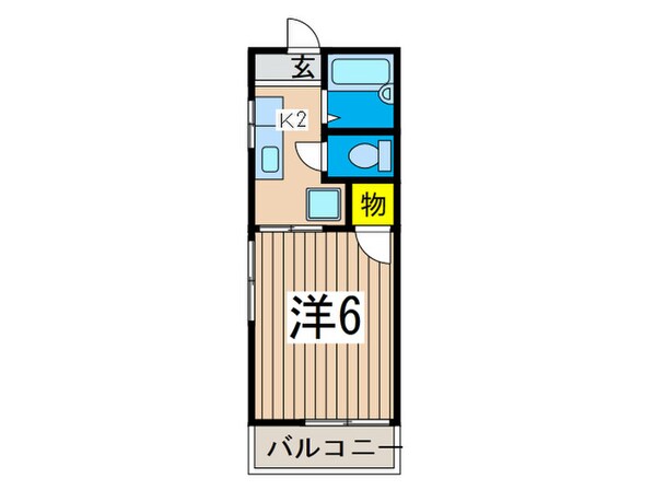 サンパレス大川の物件間取画像